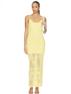 LSPACE heart to heart dress in daisy and cream